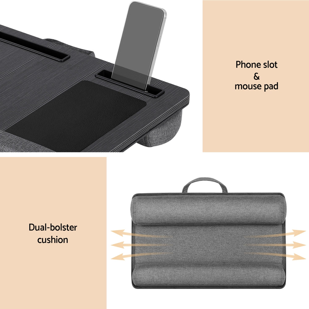 Artiss Lap Desk Laptop DeskS Portable w/ Wrist-rest Phone Slot Mouse Pad 55CM-Electronics > Computer Accessories > Laptop Stands-PEROZ Accessories