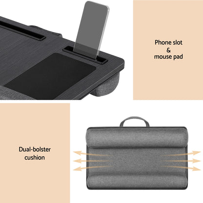 Artiss Lap Desk Laptop DeskS Portable w/ Wrist-rest Phone Slot Mouse Pad 55CM-Electronics > Computer Accessories > Laptop Stands-PEROZ Accessories