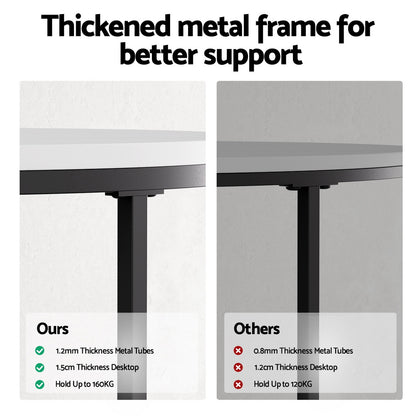 Artiss Nesting Coffee Table Set of 2 Marble Effect-Furniture > Living Room > Coffee Tables-PEROZ Accessories