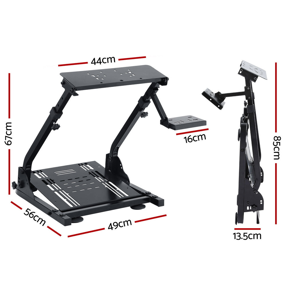 Artiss Racing Simulator Stand Foldable Racing Wheel Stand for Logitech G29-Furniture > Bar Stools &amp; Chairs > Gaming Chairs-PEROZ Accessories
