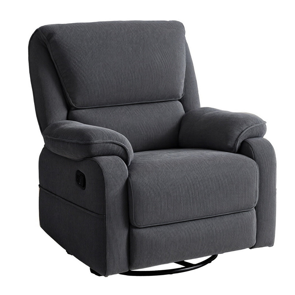 Artiss Rocking Recliner Chair 360 Swivel Massage Heated Reclining Chairs-Furniture > Bar Stools &amp; Chairs > Arm Chairs &amp; Recliners-PEROZ Accessories