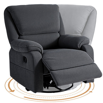 Artiss Rocking Recliner Chair 360 Swivel Massage Heated Reclining Chairs-Furniture > Bar Stools &amp; Chairs > Arm Chairs &amp; Recliners-PEROZ Accessories