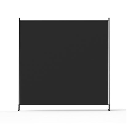 Artiss Room Divider Screen 175x180cm Fabric Black-Furniture > Bedroom > Room Dividers-PEROZ Accessories