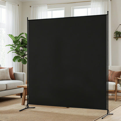 Artiss Room Divider Screen 175x180cm Fabric Black-Furniture > Bedroom > Room Dividers-PEROZ Accessories