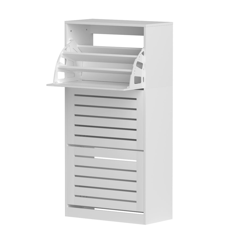 Artiss Shoe Cabinet Storage Drawer 45 Pairs White-Furniture &gt; Living Room &gt; Shoe Storage-PEROZ Accessories