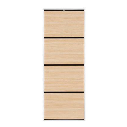 Artiss Shoe Rack Cabinet 24 Pairs Adjustable Shelf Pine-Furniture > Living Room > Shoe Storage-PEROZ Accessories