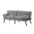 Artiss Sofa Bed Convertible 3 Seater Couch Recliner Lounge Chair Fabric Grey-Furniture > Sofas > Sofas & Sofa Beds-PEROZ Accessories