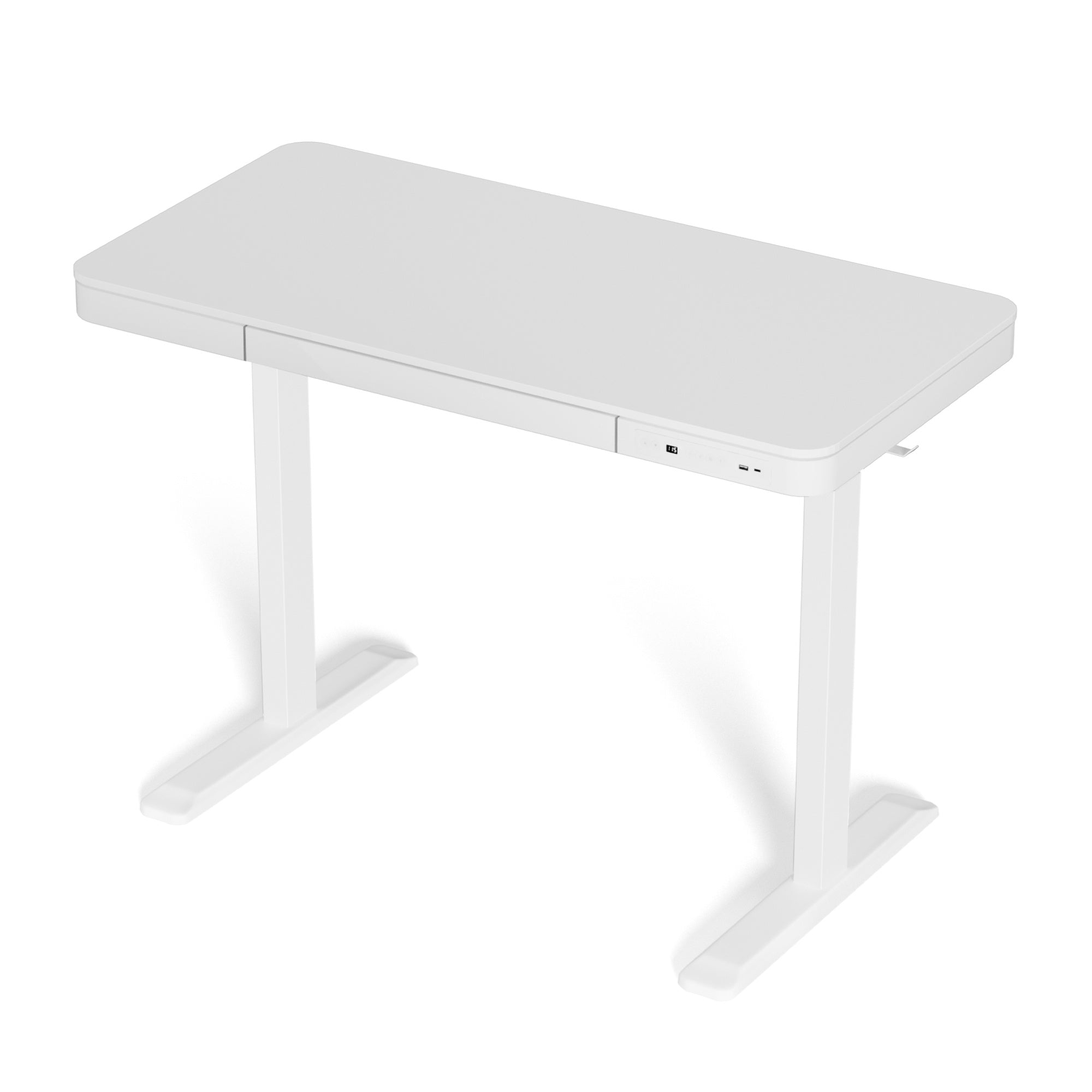 Artiss Standing Desk Motorised Electric Desks Drawer 120CM White-Furniture > Office > Desks-PEROZ Accessories