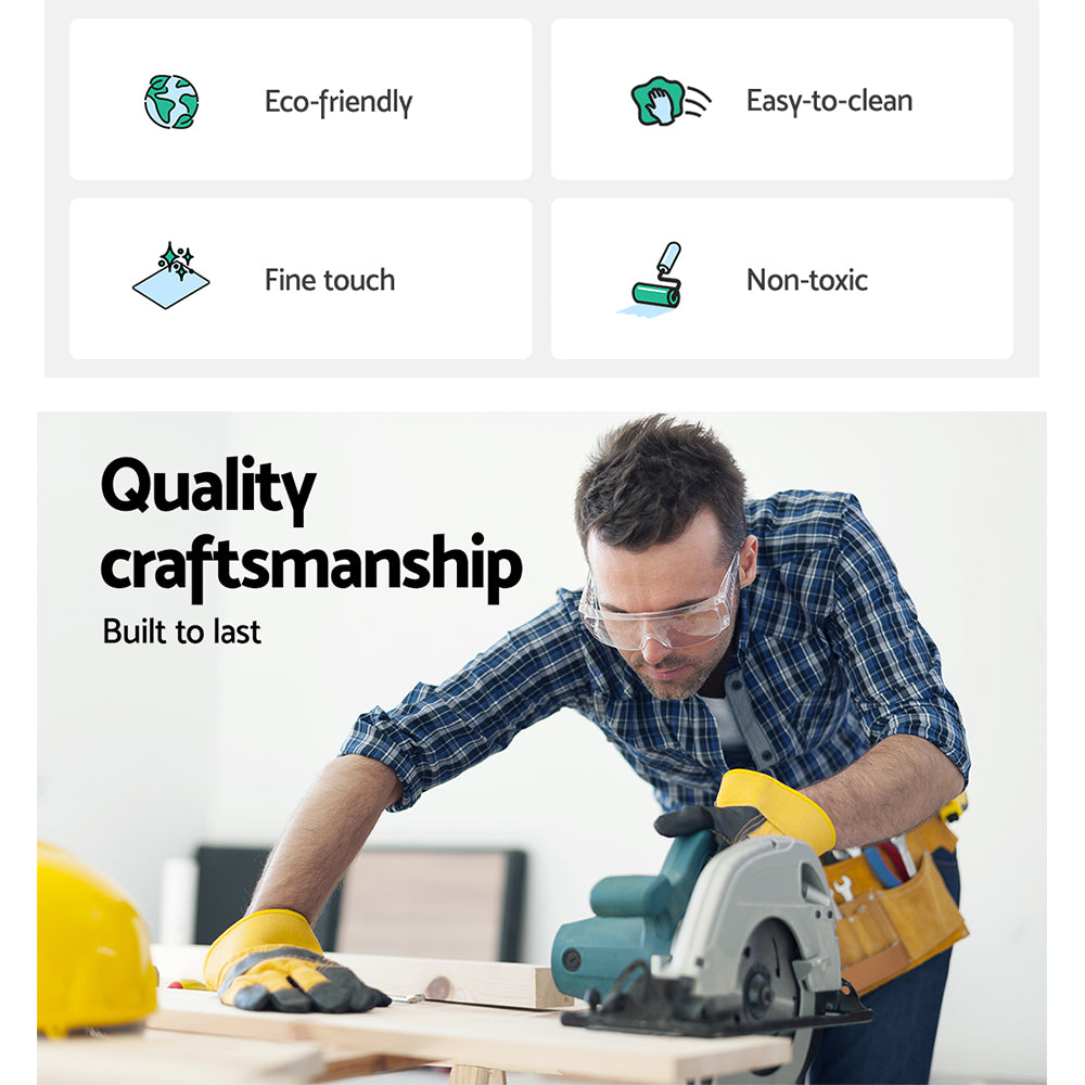 Artiss Standing Desk Top Rustic Brown 140CM-Furniture > Office > Desks-PEROZ Accessories