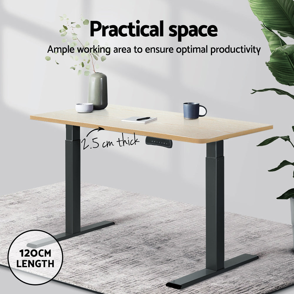 Artiss Standing Desk Top White Oak 120CM-Furniture > Office > Desks-PEROZ Accessories