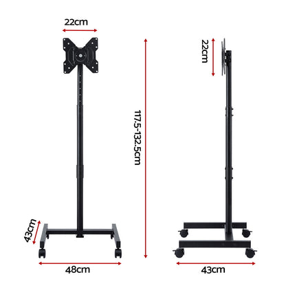 Artiss TV Stand 13-50&quot; Universal Mobile Adjustable Height TV Stand with Wheels-Furniture &gt; Living Room &gt; TV Units-PEROZ Accessories