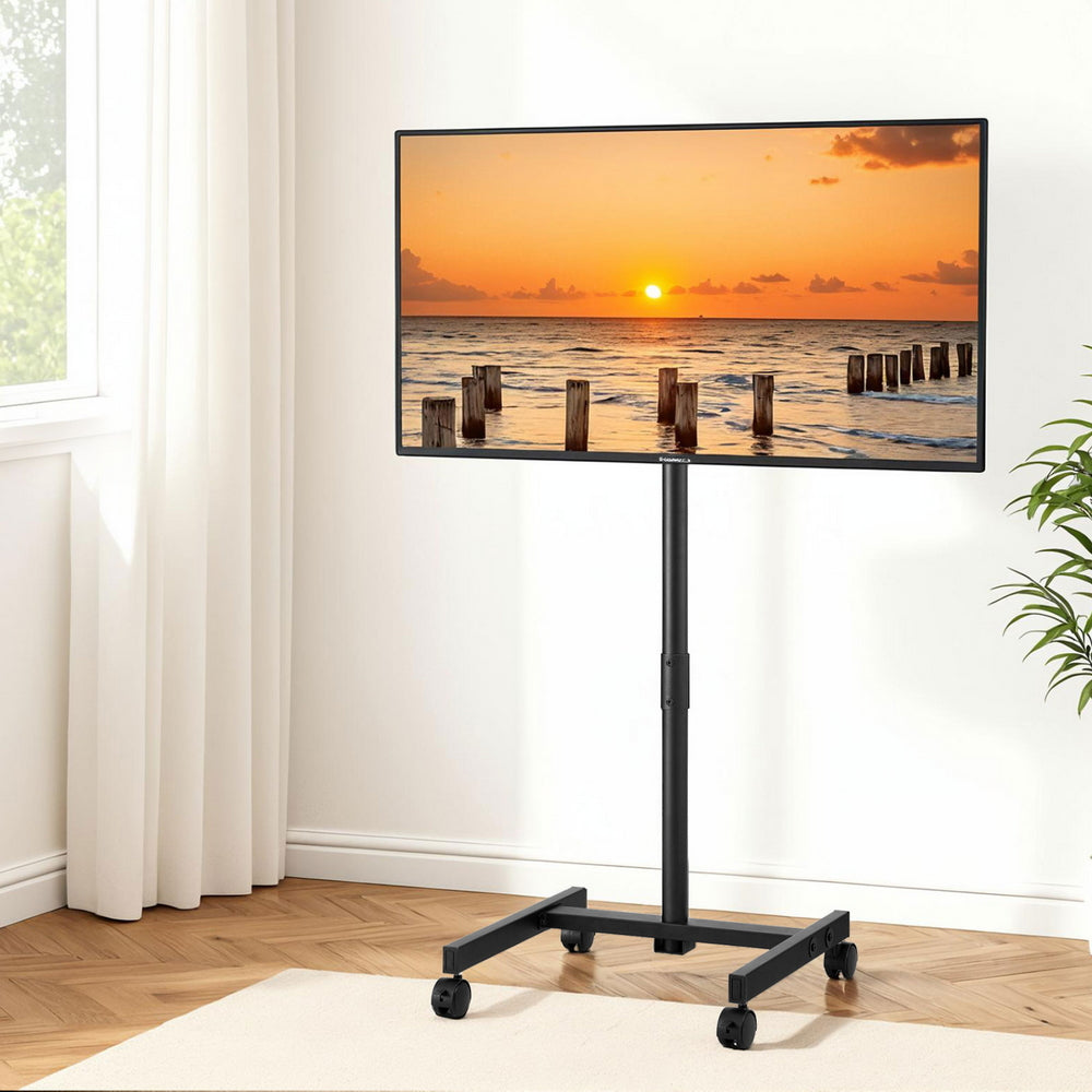 Artiss TV Stand 13-50&quot; Universal Mobile Adjustable Height TV Stand with Wheels-Furniture &gt; Living Room &gt; TV Units-PEROZ Accessories