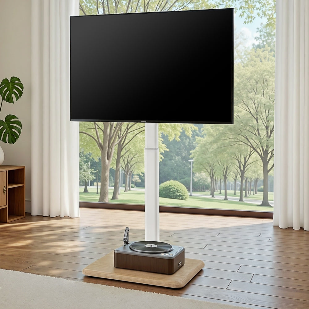 Artiss TV Stand 24-55&quot; Swivel Height Adjustable Floor Mount for TVs-Furniture &gt; Living Room &gt; TV Units-PEROZ Accessories