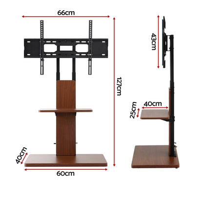 Artiss TV Stand 32-70" Wooden Tray Swivel Height Adjustable-Furniture > Living Room > TV Units-PEROZ Accessories