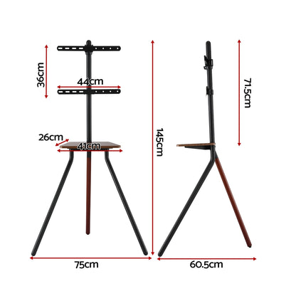 Artiss TV Stand Wooden Tray 24-55" Swivel Height Adjustable-Furniture > Living Room > TV Units-PEROZ Accessories