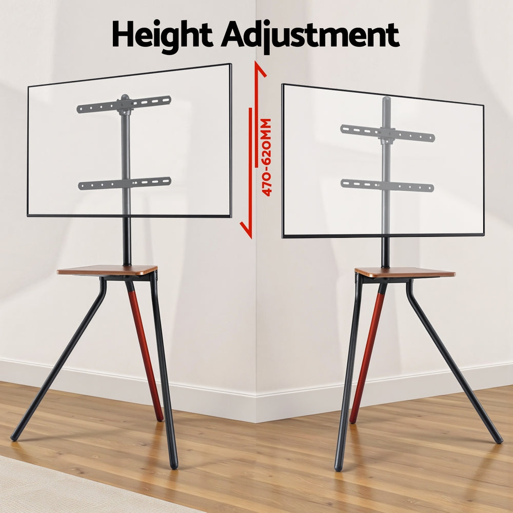 Artiss TV Stand Wooden Tray 24-55" Swivel Height Adjustable-Furniture > Living Room > TV Units-PEROZ Accessories
