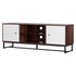Artiss TV Unit 150cm Storage Shelves Walnut White-Furniture > Living Room > TV Units-PEROZ Accessories