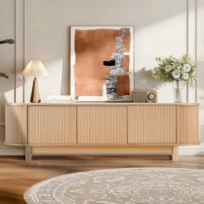 Artiss TV Unit Entertainment Unit Storage Cabinet 160cm Pine-Furniture &gt; Living Room &gt; TV Units-PEROZ Accessories