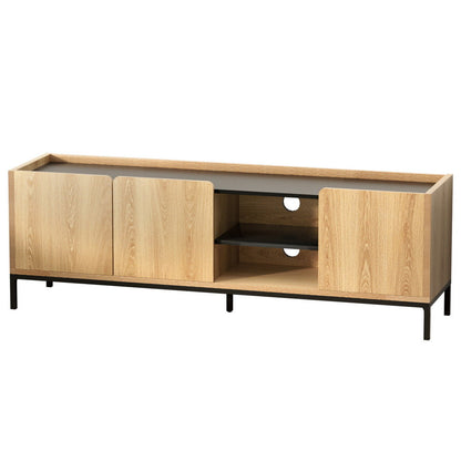 Artiss TV Unit Entertainment Unit Storage Cabinet Shelf 160cm Pine-Furniture &gt; Living Room &gt; TV Units-PEROZ Accessories