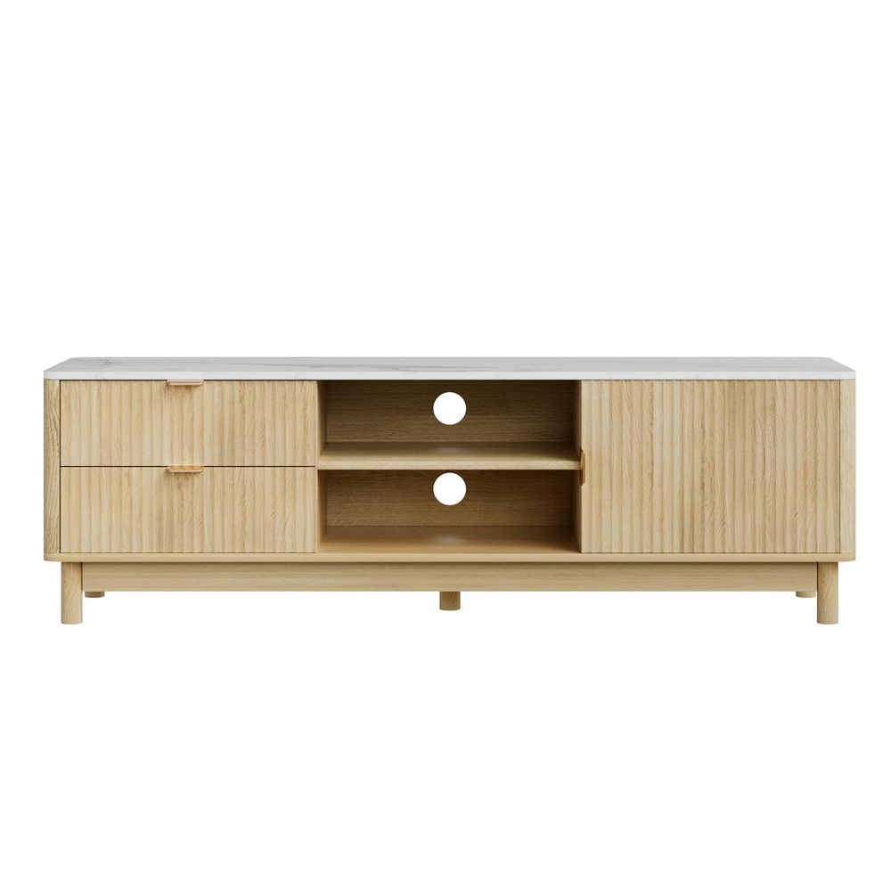 Artiss TV Unit Entertainment Unit Storage Drawer Shelf 150cm Pine-Furniture &gt; Living Room &gt; TV Units-PEROZ Accessories