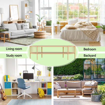 Artiss TV Unit Entertainment Unit Storage Shelf 148cm Pine-Furniture > Living Room > TV Units-PEROZ Accessories