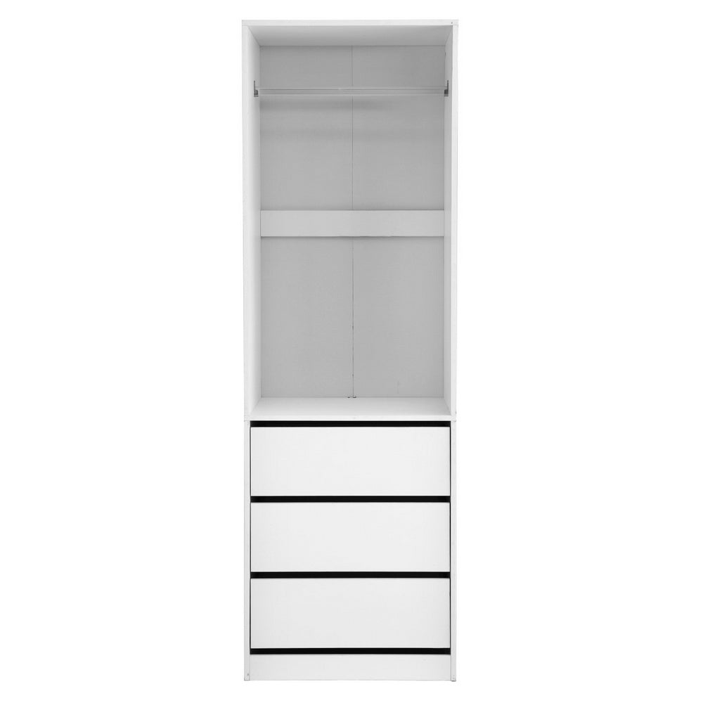 Artiss Wardrobe Clothes Closet Storage Organizer White-Home &amp; Garden > Storage > Clothing &amp; Wardrobe Storage-PEROZ Accessories
