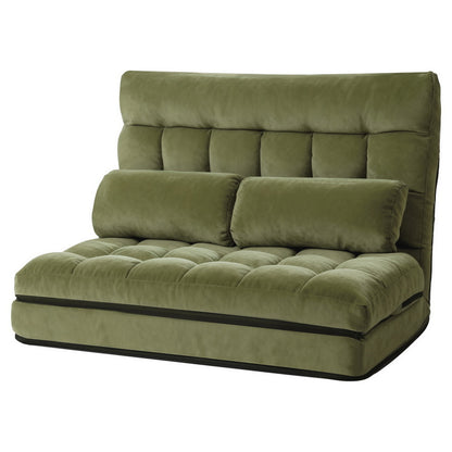 ArtissLounge Sofa Bed 2 seater Green Fabric-Furniture > Bar Stools &amp; Chairs > Arm Chairs &amp; Recliners-PEROZ Accessories