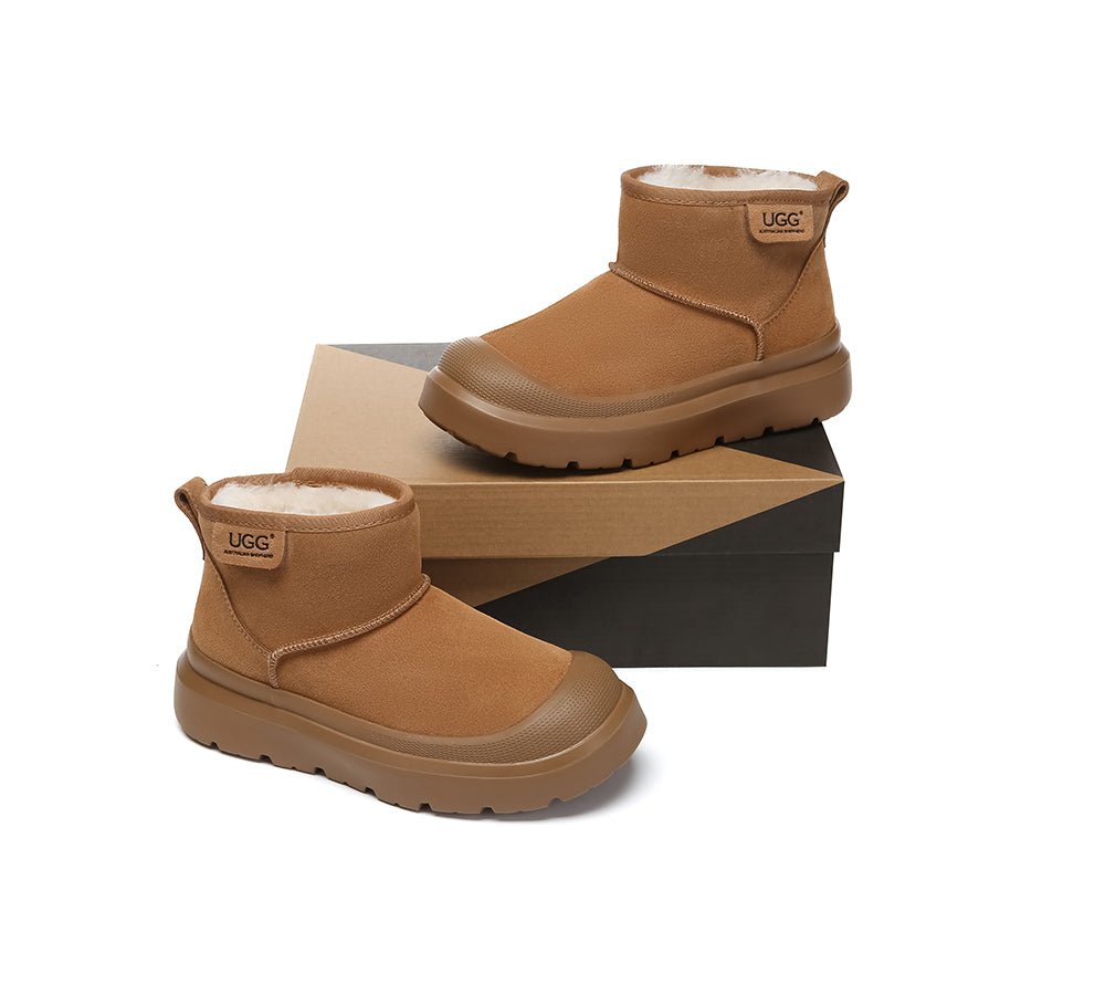 Australian Shepherd® UGG Boots Sheepskin Wool Ankle Chunky Platform Harrison-PEROZ Accessories