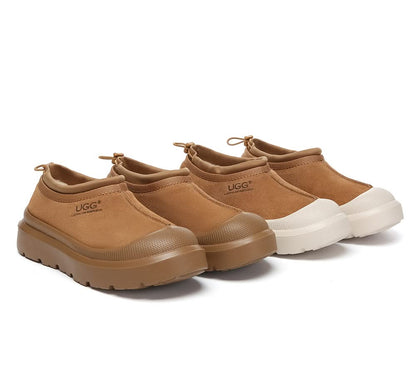 Australian Shepherd® UGG Slippers Men Sheepskin Wool Drawstring Large Size Harlow-PEROZ Accessories