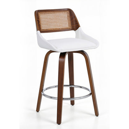Artiss Wooden Bar Stools Swivel Kitchen Counter Stool Chair 60cm Seat Height-Furniture > Bar Stools &amp; Chairs > Table &amp; Bar Stools-PEROZ Accessories