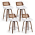 Artiss Wooden Bar Stools Set of 4 Swivel Kitchen Counter Stool Chair 60cm Seat Height-Furniture > Bar Stools & Chairs > Table & Bar Stools-PEROZ Accessories