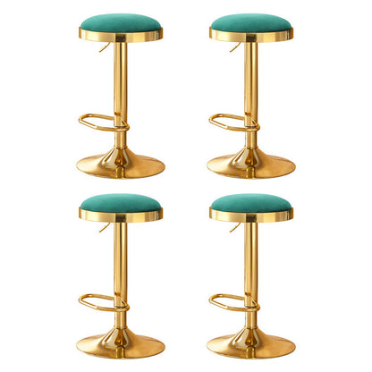 4x Artiss Bar Stools Kitchen Dining Chairs Velvet Padded Stool Green-Furniture &gt; Bar Stools &amp; Chairs &gt; Table &amp; Bar Stools-PEROZ Accessories