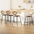 Artiss 4x Bar Stools PU Leather Stools Brown-Furniture > Bar Stools & Chairs > Table & Bar Stools-PEROZ Accessories