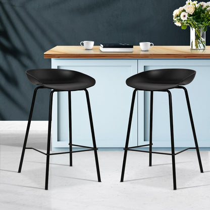 Artiss 2x Bar Stools Kitchen Counter Stools Metal-Bar Stools-PEROZ Accessories