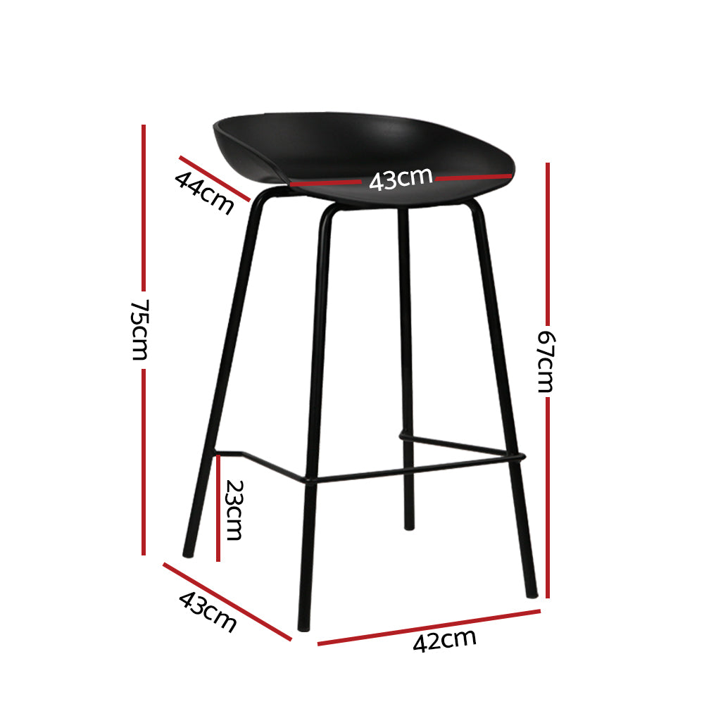 Artiss 4x Bar Stools Kitchen Counter Stools Metal-Furniture &gt; Bar Stools &amp; Chairs-PEROZ Accessories
