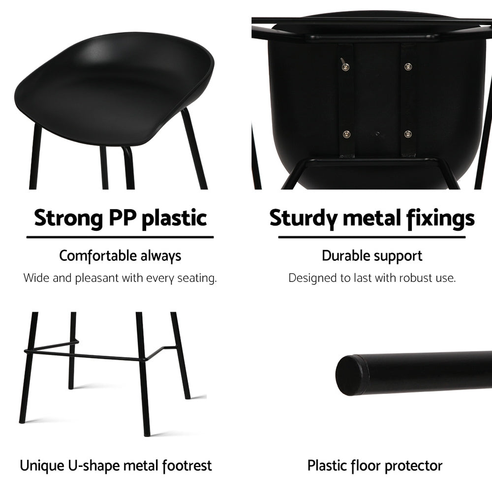 Artiss 4x Bar Stools Kitchen Counter Stools Metal-Furniture &gt; Bar Stools &amp; Chairs-PEROZ Accessories