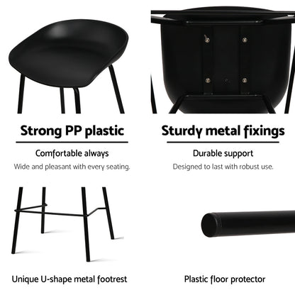 Artiss 4x Bar Stools Kitchen Counter Stools Metal-Furniture &gt; Bar Stools &amp; Chairs-PEROZ Accessories