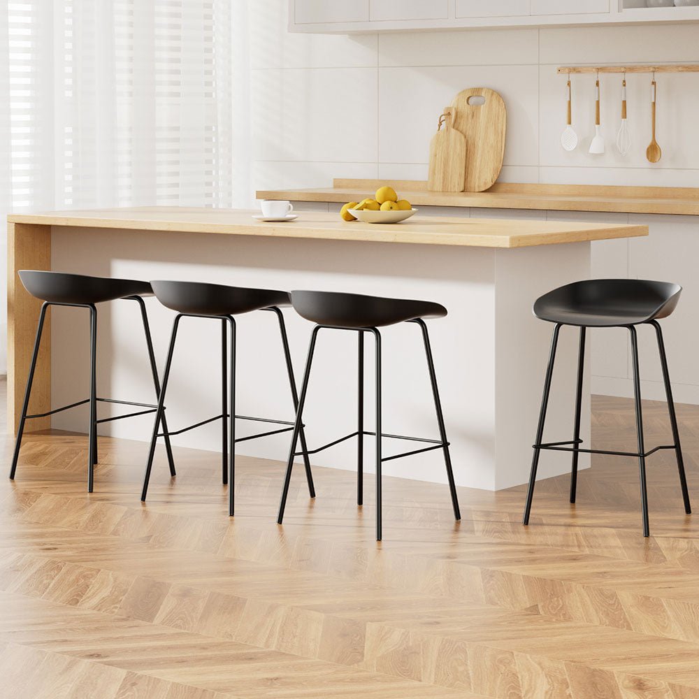 Artiss 4x Bar Stools Kitchen Counter Stools Metal-Furniture &gt; Bar Stools &amp; Chairs-PEROZ Accessories