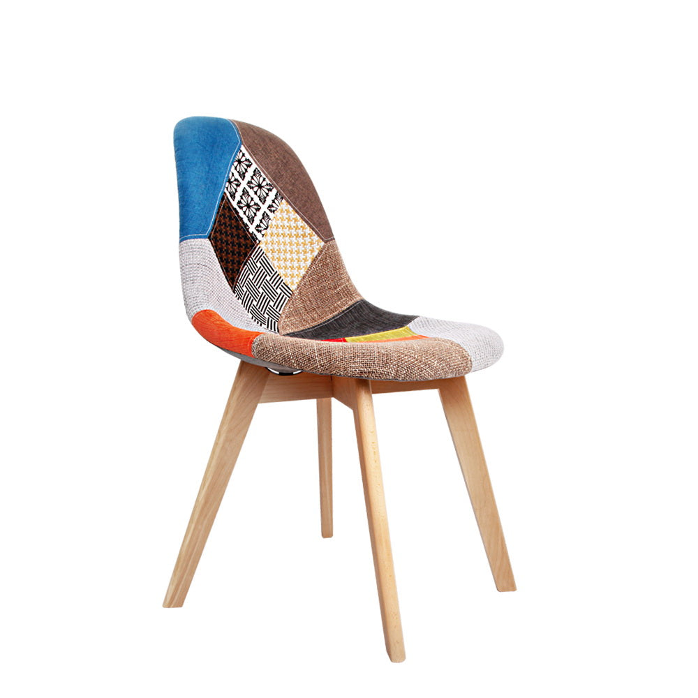 Artiss Dining Chairs Set of 2 Fabric Retro Replica DSW-Dining Chairs-PEROZ Accessories