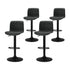 Artiss 4x Bar Stools Kitchen Swivel Gas Lift Chairs Black-Furniture > Bar Stools & Chairs > Table & Bar Stools-PEROZ Accessories