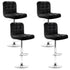 Artiss 4x Bar Stools Leather Gas Lift Black-Bar Stools-PEROZ Accessories