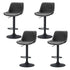 Artiss 4x Bar Stools Gas Lift Vintage Leather Black-Furniture > Bar Stools & Chairs > Massage Chairs-PEROZ Accessories