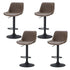 Artiss 4x Bar Stools Gas Lift Vintage Leather Brown-Furniture > Bar Stools & Chairs > Massage Chairs-PEROZ Accessories