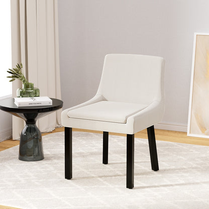 Artiss Dining Chairs Set of 2 Corduroy Wooden Beige-Furniture &gt; Bar Stools &amp; Chairs-PEROZ Accessories