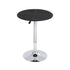 Artiss Bar Table Round Swivel Height Adjustable 62cm Modern PVC Leather Black-Furniture > Bar Stools & Chairs > Table & Bar Stools-PEROZ Accessories