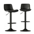 Artiss 2x Bar Stools Padded Seat Gas Lift Black-Furniture > Bar Stools & Chairs-PEROZ Accessories