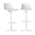 Artiss Bar Stools Kitchen Swivel Gas Lift Stool Leather Dining Chairs White x2-Furniture > Bar Stools & Chairs-PEROZ Accessories