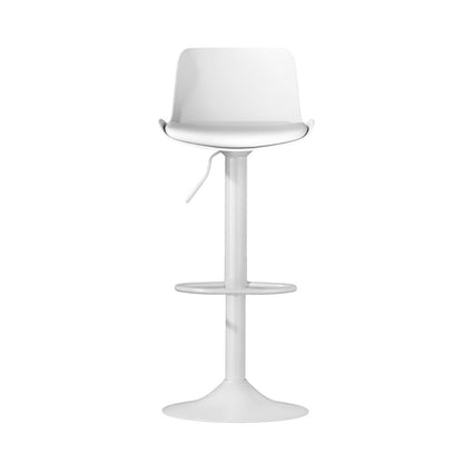 Artiss Bar Stools Kitchen Swivel Gas Lift Stool Leather Dining Chairs White x2-Furniture &gt; Bar Stools &amp; Chairs-PEROZ Accessories