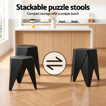 Artiss Bar Stools and Table Set 3PCS Dining Desk Kitchen Chairs Cafe Pub Black