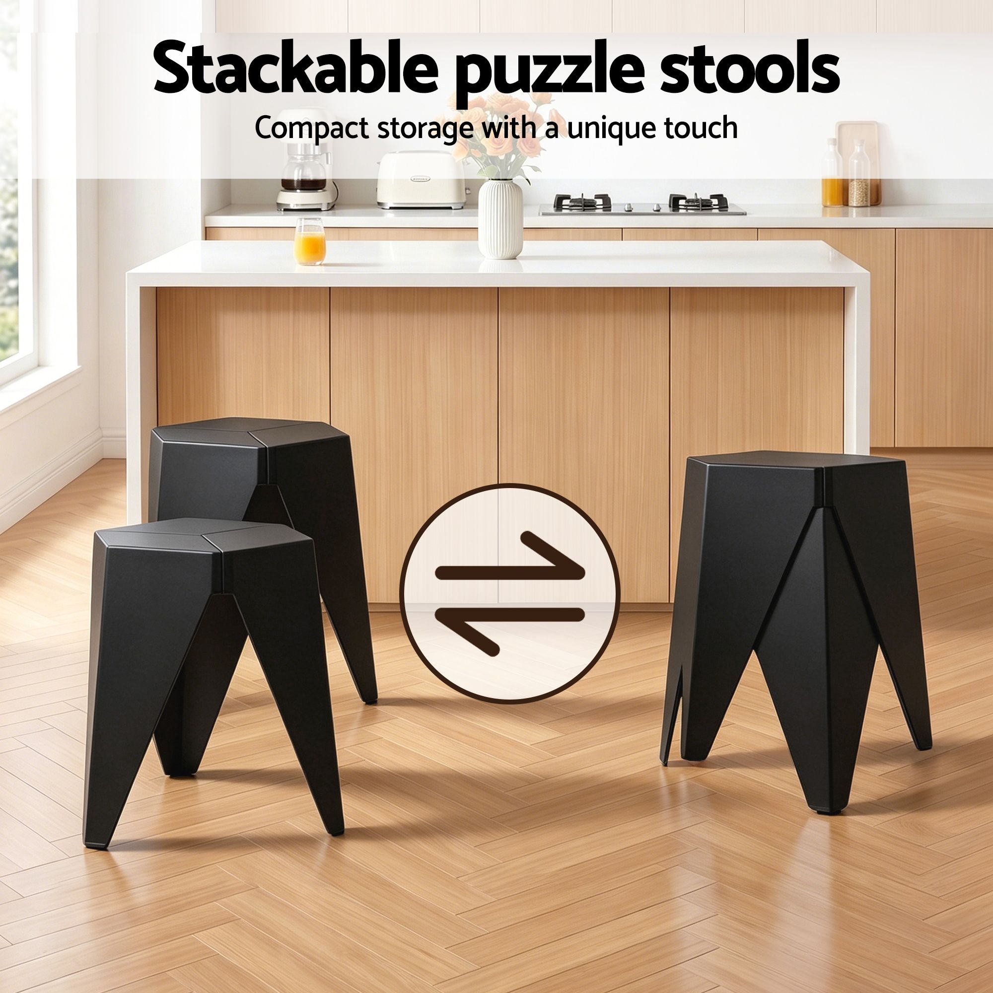Artiss Bar Stools and Table Set 3PCS Dining Desk Kitchen Chair PVC Leather Black